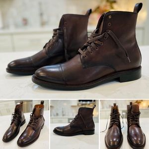NWT Brown Cap Toe Boots